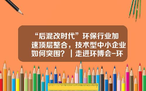 “后混改时代”环保行业加速顶层整合，技术型中小企业如何突围？｜走进环博会-环保领域公司