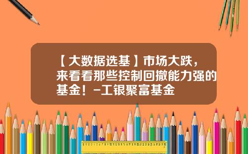 【大数据选基】市场大跌，来看看那些控制回撤能力强的基金！-工银聚富基金