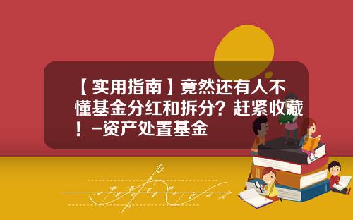【实用指南】竟然还有人不懂基金分红和拆分？赶紧收藏！-资产处置基金
