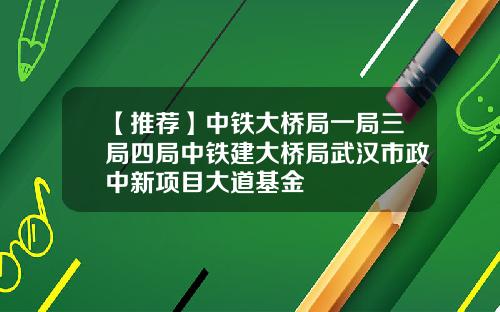 【推荐】中铁大桥局一局三局四局中铁建大桥局武汉市政中新项目大道基金