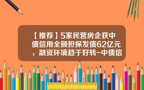 【推荐】5家民营房企获中债信用全额担保发债62亿元，融资环境趋于好转-中债信用增进公司