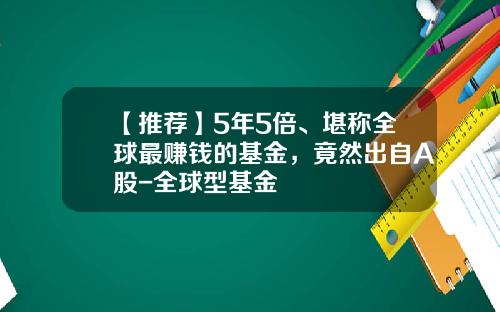 【推荐】5年5倍、堪称全球最赚钱的基金，竟然出自A股-全球型基金