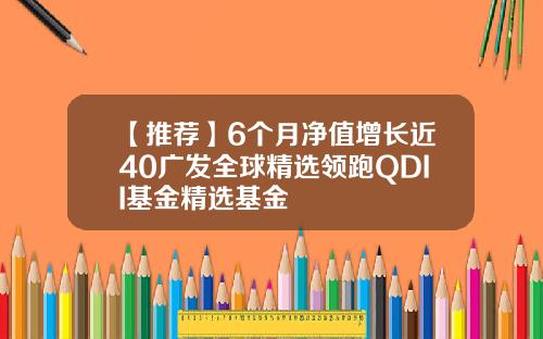 【推荐】6个月净值增长近40广发全球精选领跑QDII基金精选基金
