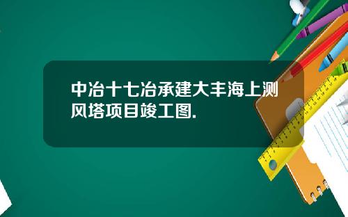 中冶十七冶承建大丰海上测风塔项目竣工图.