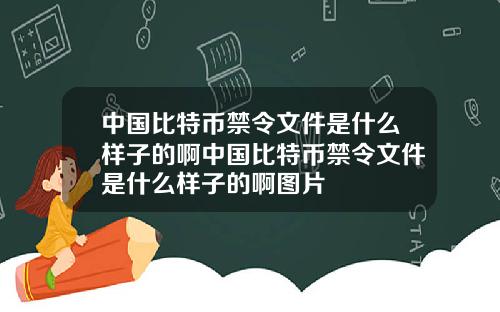 中国比特币禁令文件是什么样子的啊中国比特币禁令文件是什么样子的啊图片