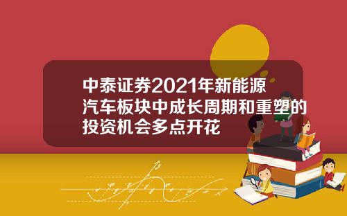 中泰证券2021年新能源汽车板块中成长周期和重塑的投资机会多点开花