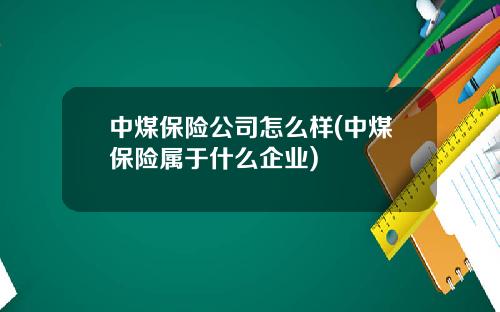 中煤保险公司怎么样(中煤保险属于什么企业)