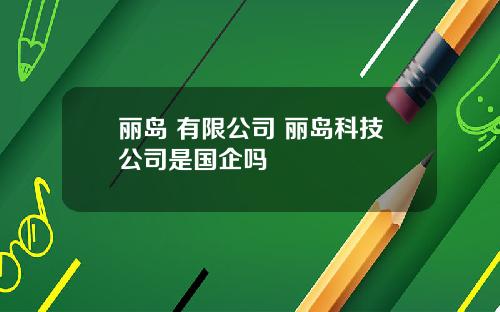丽岛 有限公司 丽岛科技公司是国企吗