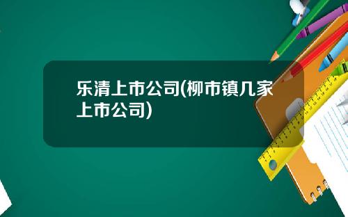 乐清上市公司(柳市镇几家上市公司) 乐清上市公司(柳市镇几家上市公司)