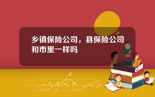乡镇保险公司，县保险公司和市里一样吗
