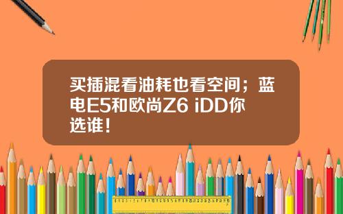 买插混看油耗也看空间；蓝电E5和欧尚Z6 iDD你选谁！