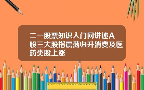 二一股票知识入门网讲述A股三大股指震荡归升消费及医药类股上涨