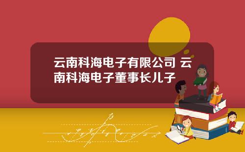云南科海电子有限公司 云南科海电子董事长儿子