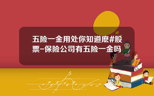 五险一金用处你知道麽#股票-保险公司有五险一金吗