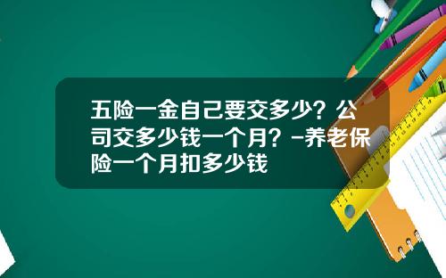 五险一金自己要交多少？公司交多少钱一个月？-养老保险一个月扣多少钱