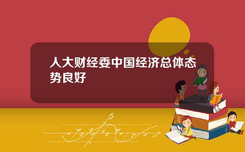 人大财经委中国经济总体态势良好