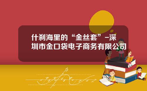 什刹海里的“金丝套”-深圳市金口袋电子商务有限公司