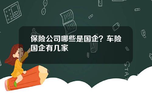 保险公司哪些是国企？车险国企有几家