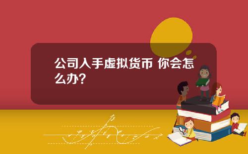 公司入手虚拟货币 你会怎么办？