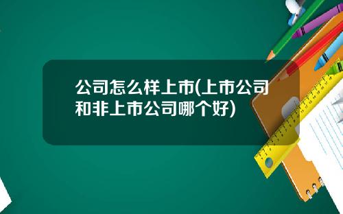 公司怎么样上市(上市公司和非上市公司哪个好)