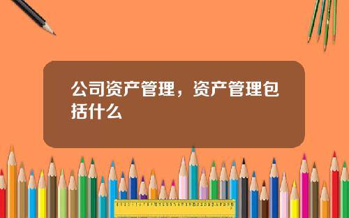 公司资产管理，资产管理包括什么