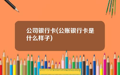公司银行卡(公账银行卡是什么样子)