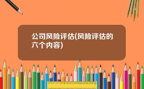 公司风险评估(风险评估的六个内容)
