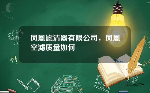 凤凰滤清器有限公司，凤凰空滤质量如何