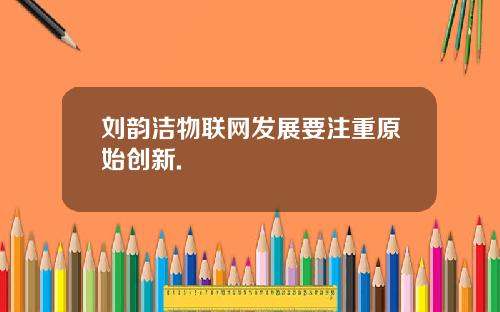 刘韵洁物联网发展要注重原始创新.