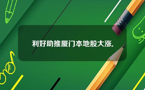 利好助推厦门本地股大涨.