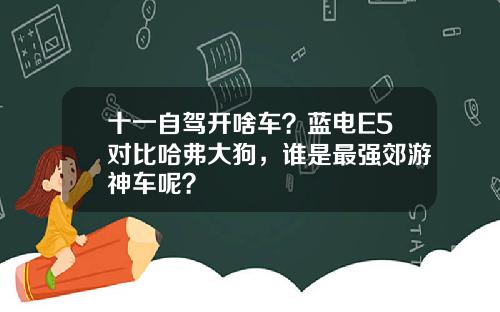 十一自驾开啥车？蓝电E5对比哈弗大狗，谁是最强郊游神车呢？