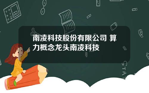 南凌科技股份有限公司 算力概念龙头南凌科技