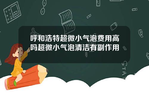 呼和浩特超微小气泡费用高吗超微小气泡清洁有副作用