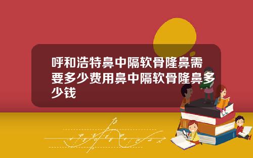 呼和浩特鼻中隔软骨隆鼻需要多少费用鼻中隔软骨隆鼻多少钱