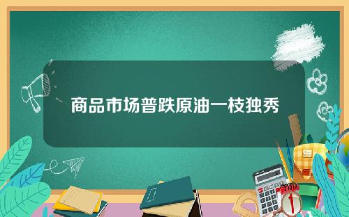 商品市场普跌原油一枝独秀