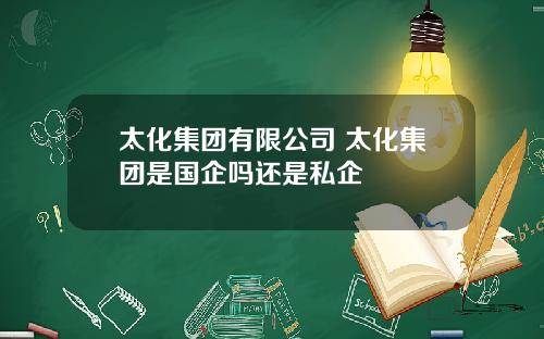 太化集团有限公司 太化集团是国企吗还是私企