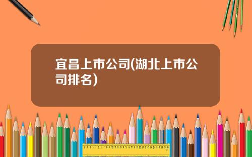 宜昌上市公司(湖北上市公司排名)