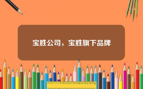 宝胜公司，宝胜旗下品牌