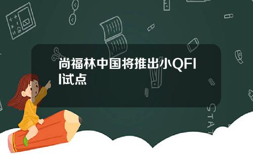 尚福林中国将推出小QFII试点