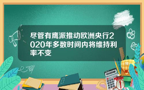 尽管有鹰派推动欧洲央行2020年多数时间内将维持利率不变