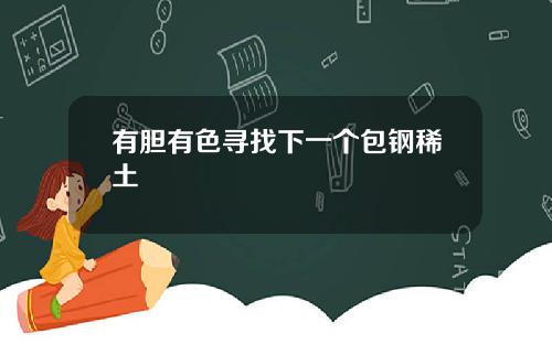 有胆有色寻找下一个包钢稀土