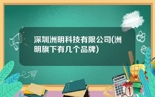 深圳洲明科技有限公司(洲明旗下有几个品牌)