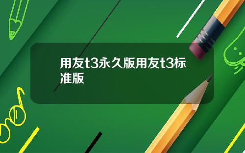 用友t3永久版用友t3标准版