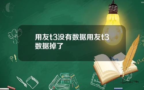 用友t3没有数据用友t3数据掉了