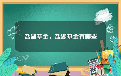 盐湖基金，盐湖基金有哪些