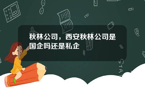 秋林公司，西安秋林公司是国企吗还是私企