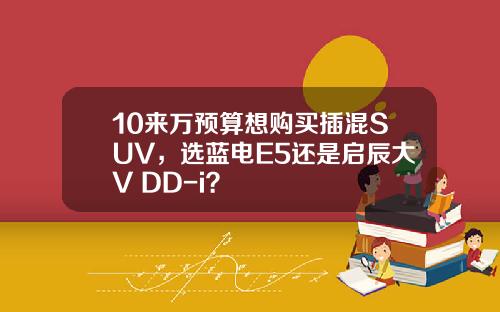 10来万预算想购买插混SUV，选蓝电E5还是启辰大V DD-i？