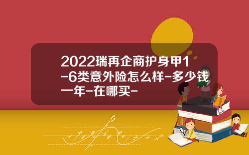 2022瑞再企商护身甲1-6类意外险怎么样-多少钱一年-在哪买-