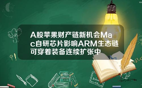 A股苹果财产链新机会Mac自研芯片影响ARM生态链可穿着装备连续扩张中