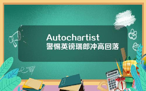 Autochartist警惕英镑瑞郎冲高回落